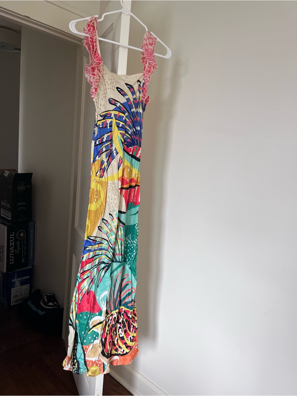 Farm Rio vibe colorful Maxi Dress